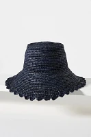 Raffia Boater Hat