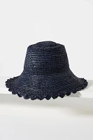 Raffia Boater Hat