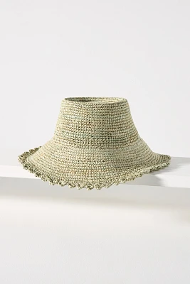 Raffia Boater Hat