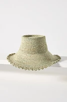 Raffia Boater Hat