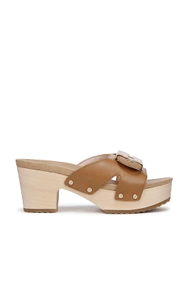 Dr. Scholl's Original Max Too Wood-Bottom Platform Sandals