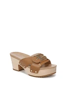 Dr. Scholl's Original Max Too Wood-Bottom Platform Sandals