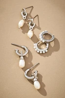 Pearl Huggie Earrings, Set of 3