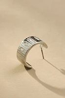 Thick Crystal Hoop Earrings