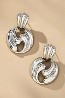 Wavy Metal Doorknock Earrings