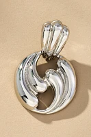 Wavy Metal Doorknock Earrings