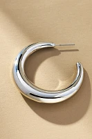 Moon Hoop Earrings