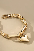 Jenny Bird Padlock Heart Chain Bracelet