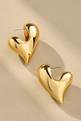 Jenny Bird Art Heart Puff Earrings