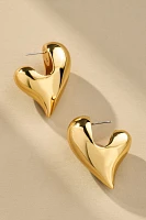 Jenny Bird Art Heart Puff Earrings