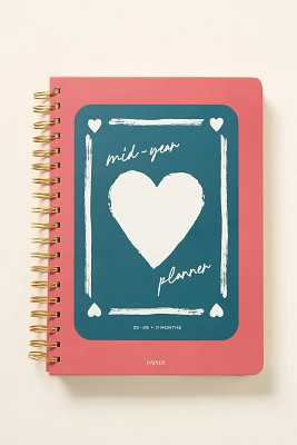 Papier Painted Heart B5 Spiral 17-Month Planner