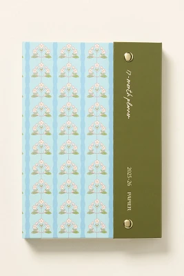 Papier Floral Stripe A5 17-Month Folio Planner