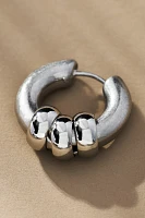 Thick Charmed Huggie Hoop Earrings