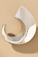 Curved Metal Post Earrings