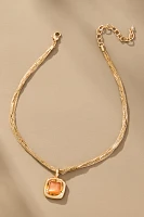 Layered Chain Pendant Necklace