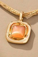 Layered Chain Pendant Necklace