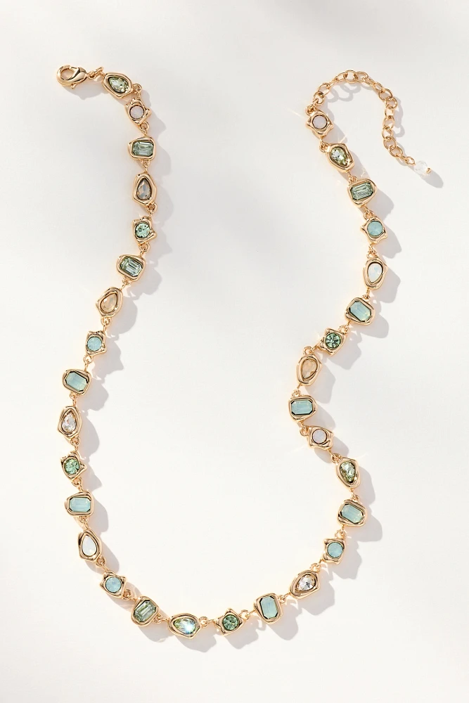 Mixed Crystal Collar Necklace