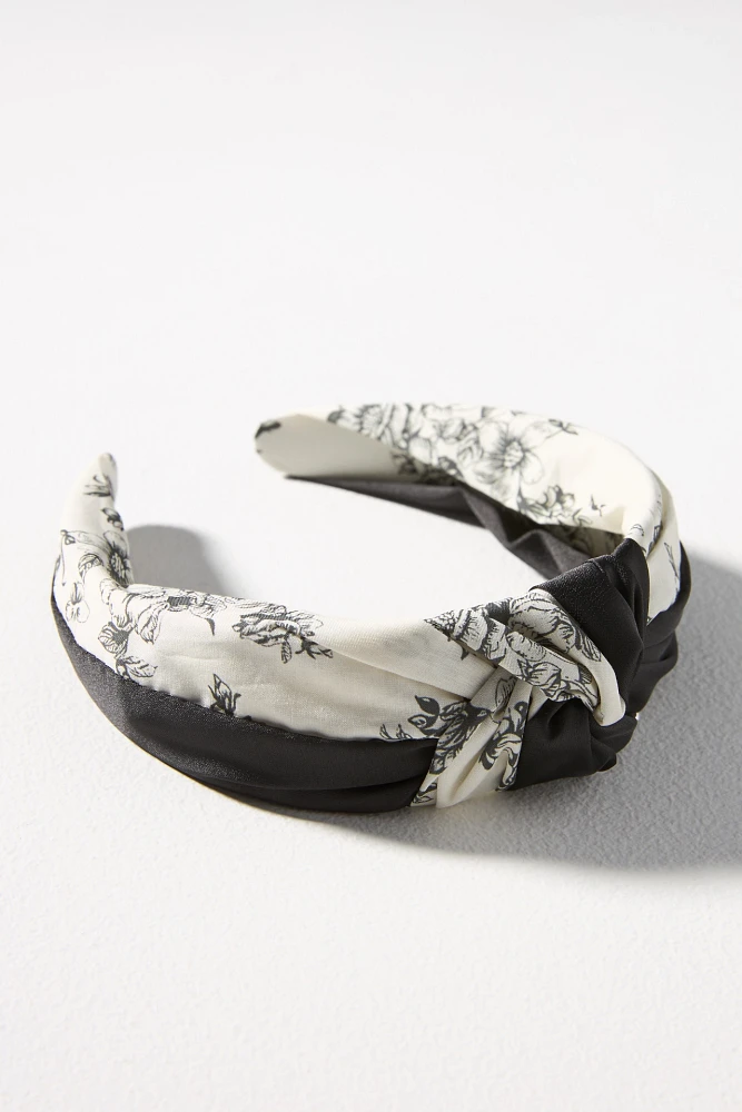 Everly Toile Knot Headband