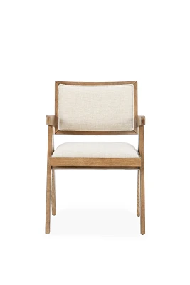 Dolton Linen Dining Arm Chair