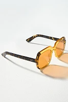 Spitfire Yellow Oversized Sunglasses