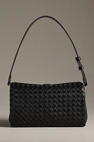 Woven Divided Shoulder Bag