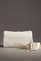 Woven Divided Shoulder Bag