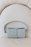 Woven Divided Shoulder Bag