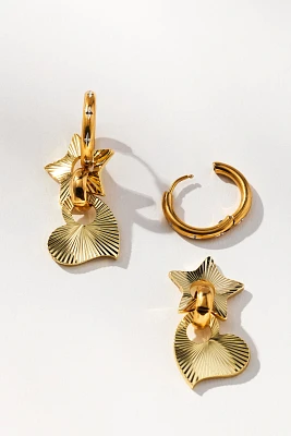NOTTE Jewelry Starry Change of Heart Huggie Hoop Earrings