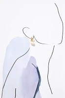 NOTTE Jewelry Love at First Sight Pearly Huggie Hoop Earrings