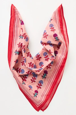 Vismaya Floral Block Print Scarf
