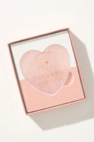 Rose Quartz Heart Gua Sha