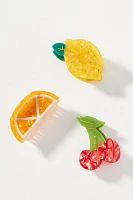 Fruit Hair Claw Clips, Set of 3