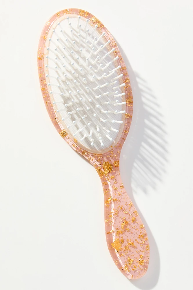 Gold Leaf Hair Brush