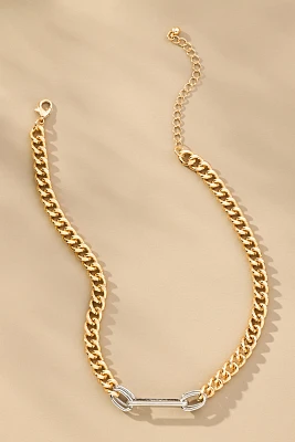 Mixed Metal Chain Necklace