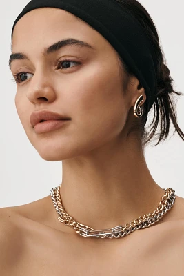 Mixed Metal Chain Necklace