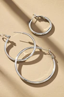Classic Hoop Earrings, Set of 3