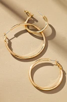 Classic Hoop Earrings, Set of 3