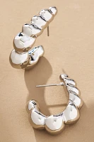 Scallop Hoop Earrings
