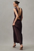 Shona Joy La Lune Cowled Open-Back Maxi Dress
