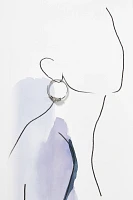 Crystal Charm Hoop Earrings