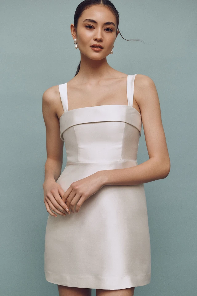 BHLDN Sleeveless Square-Neck Taffeta A-Line Mini Dress at MarketFair  Shoppes in Princeton, NJ