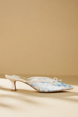Dolce Vita Cleo Printed Mesh Mule Heels