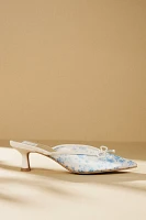 Dolce Vita Cleo Printed Mesh Mule Heels