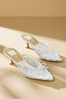 Dolce Vita Cleo Printed Mesh Mule Heels