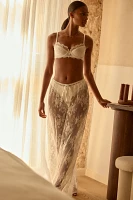 Kat The Label Lottie Sheer Lace Wide-Leg Pants