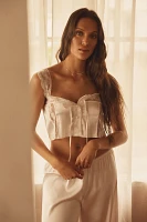 Kat The Label Cindy Lace Trim Satin Camisole