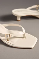Maeve Thong Buckle Kitten Heels