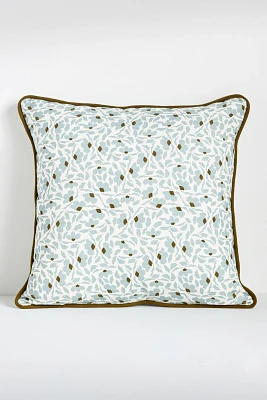 McKenzie Parrott Floral Threads Cotton Printed Throw Pillow