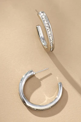Crystal Hoop Earrings