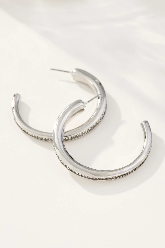 Classic Crystal Hoop Earrings